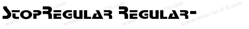 StopRegular Regular字体转换